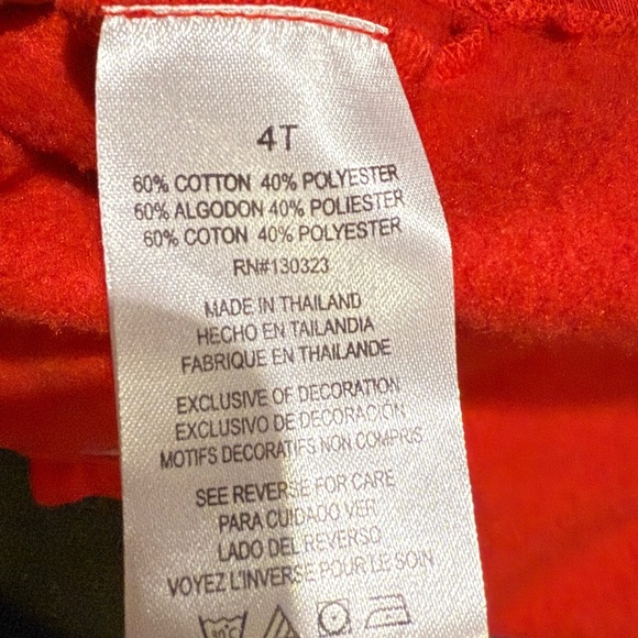 Girls Kids Headquarters Coat sz 4T Red Christmas Black Button Jacket - Picture 5 of 6